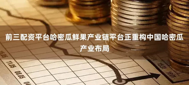 前三配资平台哈密瓜鲜果产业链平台正重构中国哈密瓜产业布局